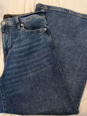 Banana Republic Medium Blue Wide-Leg Jeans